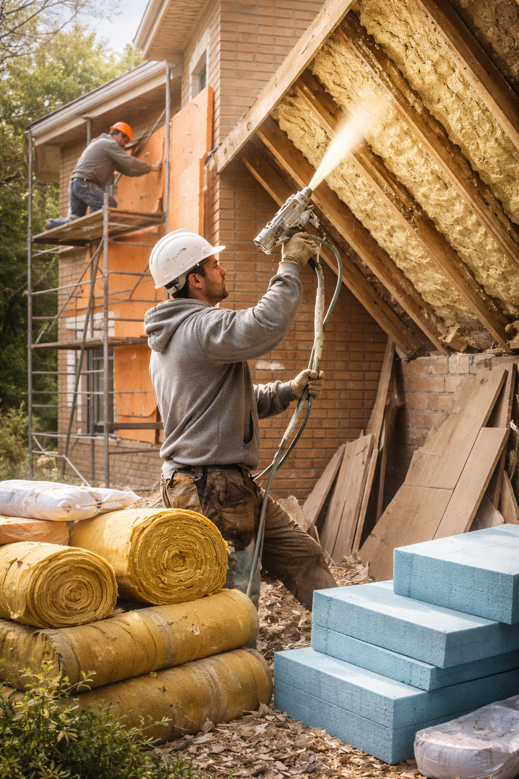 Утепление домов в Сланцах под ключ от 4339 руб/м2 | Профессионально — ТепломастерСлы
