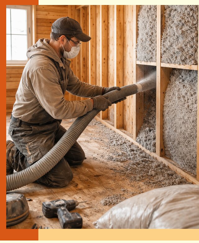 Утепление дачного дома эковатой в Сланцах — быстро и надёжно