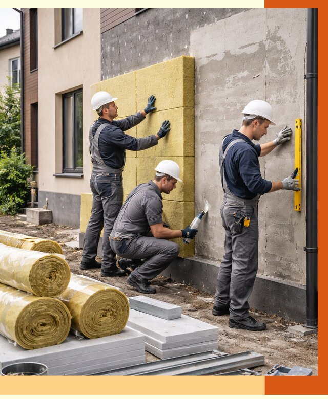 Утепление таунхауса в Сланцах от 7439 руб/м2 — комплекс под ключ | ТепломастерСлы