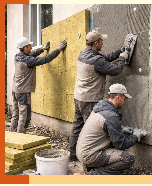 Утепление фасада под штукатурку в Сланцах — энергоэффективная технология