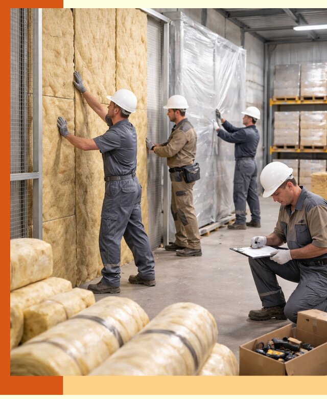 Утепление склада готовой продукции в Сланцах качественно и быстро