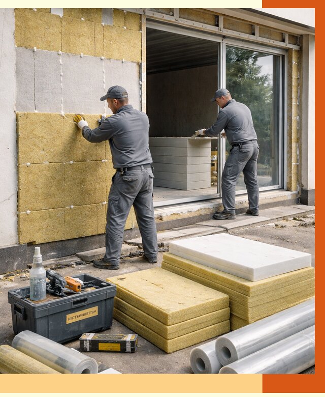 Утепление торгового павильона в Сланцах от 14981 руб./м² под ключ | ТепломастерСлы