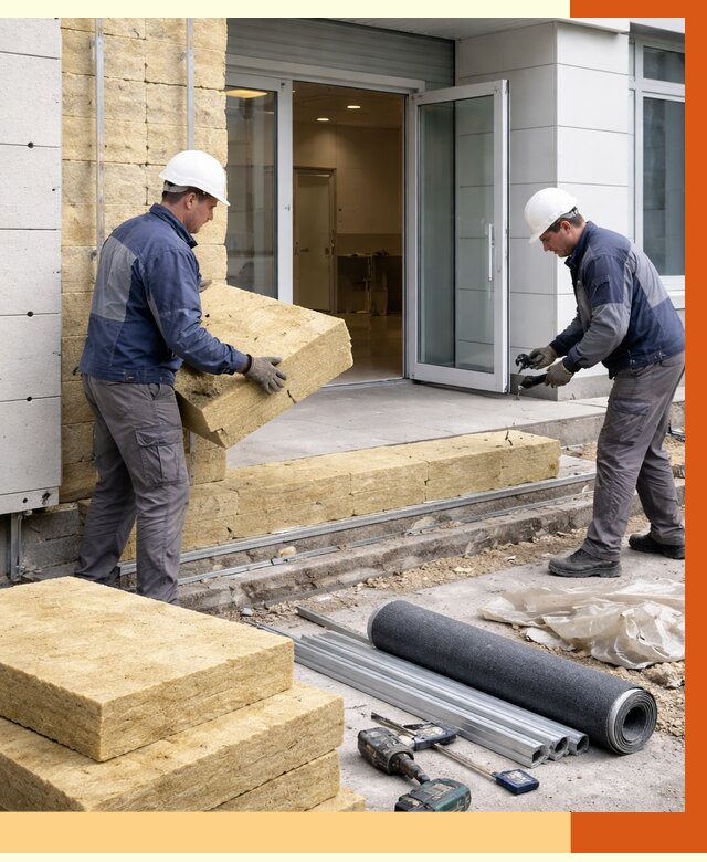 Утепление медицинского центра в Сланцах под ключ от 12915 руб./м² | ТепломастерСлы