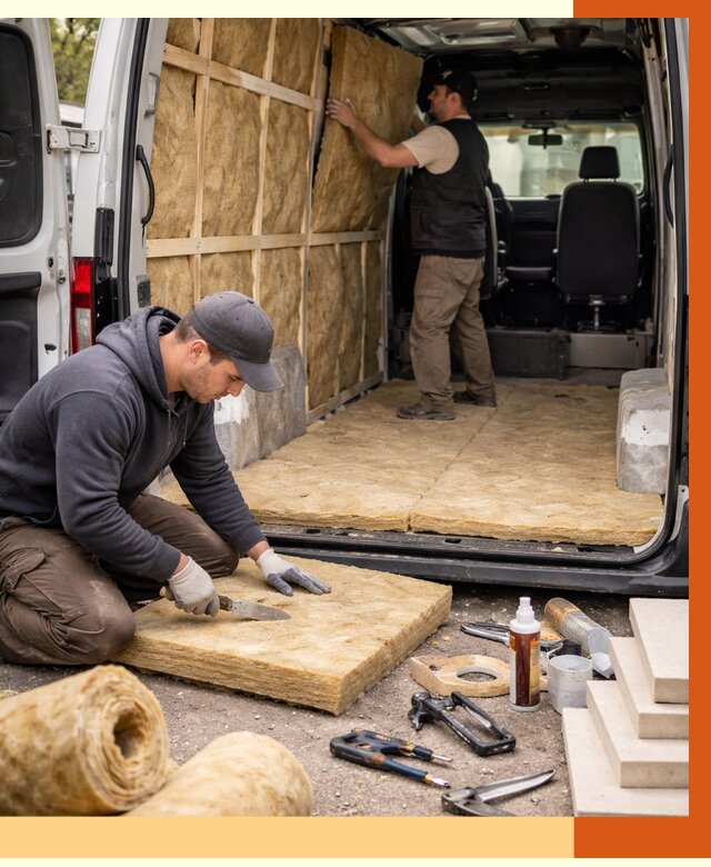 Утепление кемпера в Сланцах под ключ от 12398 руб. — профессионально | ТепломастерСлы