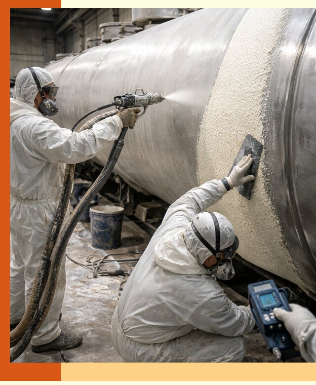 Утепление автоцистерн жидкой теплоизоляцией в Сланцах