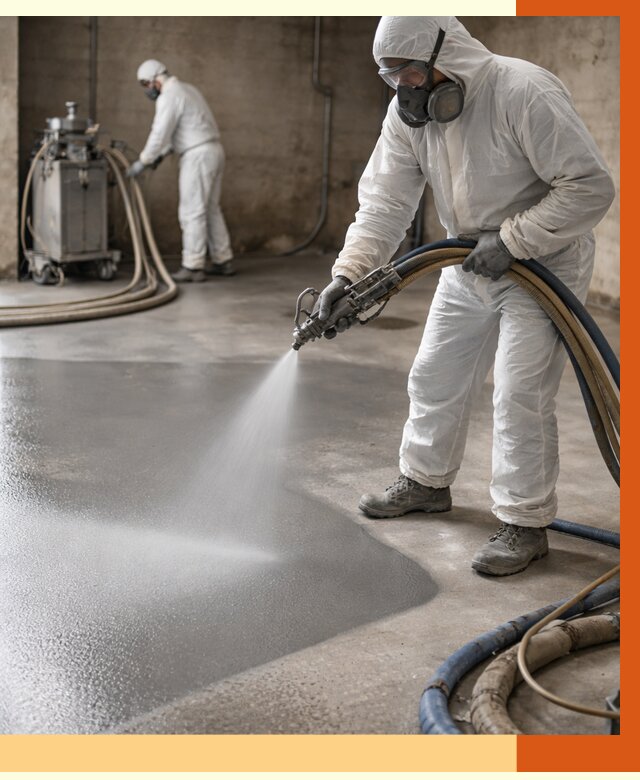 Гидроизоляция полимочевиной в Сланцах от 8782 руб/м² — напыление полимерной гидроизоляции | ТепломастерСлы