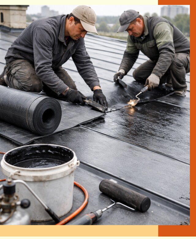 Гидроизоляция фальцевой кровли в Сланцах от 7749 руб. под ключ | ТепломастерСлы