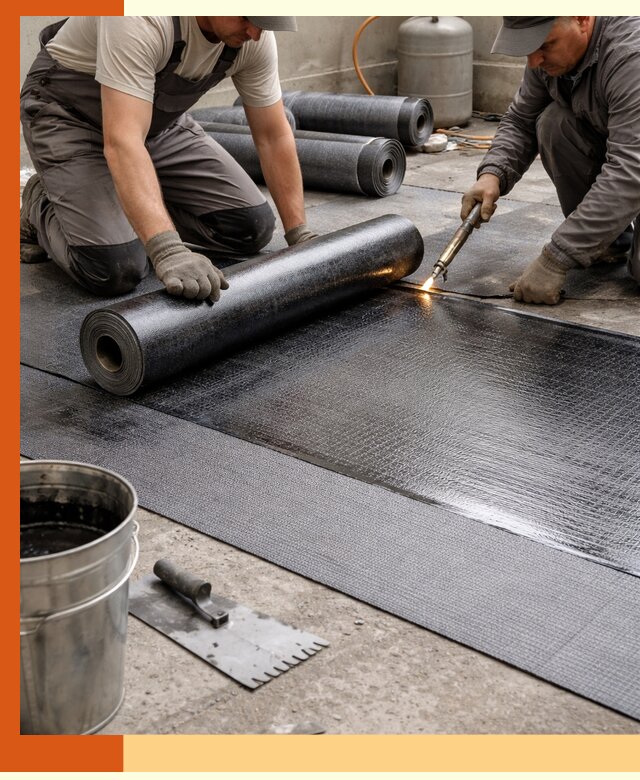 Монтаж гидроизоляционной мембраны в Сланцах для зданий и конструкций