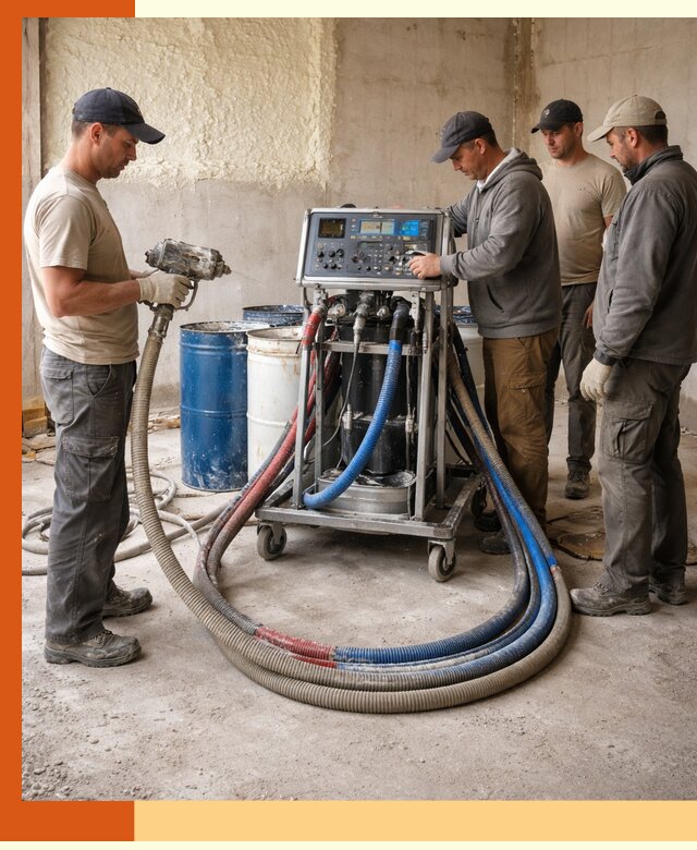 Аренда установки для напыления ППУ в Сланцах на выгодных условиях